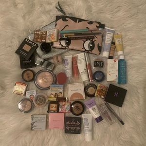 random ipsy products & 2 makeup bags